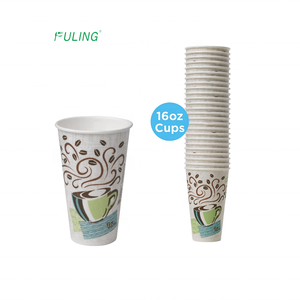 Taza de papel de café caliente personalizable, vasos de papel con tapas - Product Image 1