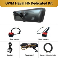 Caméra de tableau de bord pour rétroviseur de voiture GWM Haval H6 H8 Pro, streaming 2K, écran 8,2 pouces, double objectif avant et arrière, certifiée CE FCC, d'origine usine