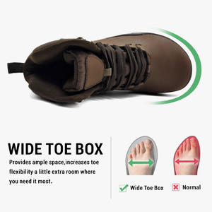 <span class=keywords><strong>Botas</strong></span> Minimalistas con Suela Zero Drop para Hombre y <span class=keywords><strong>Mujer</strong></span>, Zapatillas Deportivas Planas de Cuero PU, Impermeables - Product Image 2
