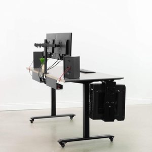 Hot Selling Office Desk Cable Management Tray Under Desk Mesh Cargo <strong>Net</strong> With Hook Tray <strong>Trunk</strong> Organizer For Desk Management - Product Image 1