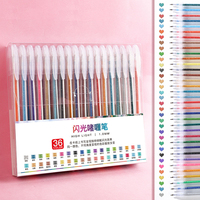 Stylos gel scintillants colorés GF, mignons, changeant de couleur, étoiles brillantes, pour dessin, journal, bricolage, écriture artistique, fournitures de papeterie