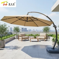 Modern Katlanabilir Su Geçirmez Açık Hava Konsol Şemsiyesi Büyük Boy Veranda Şemsiyesi Restoran Ticari Düğün Plaj Bahçe Kullanımı İçin