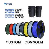 Filament PLA mat CC3D pour imprimante 3D, filament FDM 1,75 mm/2,85 mm 1 kg/3 kg/5 kg/10 kg, fabricant RoHS OEM/ODM