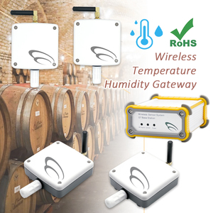 Gateway Inalámbrico Multipunto de Temperatura y Humedad (4 Unidades), Monitor Inteligente de Clima para Bodega y Entorno de Sótano - Product Image 1