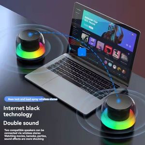 ลำโพงพกพาไร้สายขนาดเล็ก Bt5.3 ชาร์จแบบ Type-c ไฟ RGB ลำโพงเพลงสำหรับใช้งานกลางแจ้ง รองรับการ์ด TF - Product Image 5
