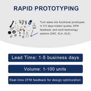 Tùy chỉnh chính xác CNC gia công dịch vụ thép không gỉ nhôm titan phay & biến các bộ phận chế tạo - Product Image 2