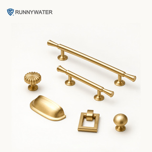 Maniglia Minimalista in Ottone Massiccio di Lusso per Cassetti da Cucina, <span class=keywords><strong>Maniglie</strong></span> per Mobili, <span class=keywords><strong>Maniglie</strong></span> Lunghe per Armadi e Porte - Product Image 5