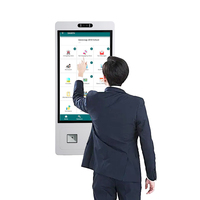 Stan penjualan Digital vertikal Android 15.6/21.5/23.8/27/32 inci dengan mesin pesanan Layanan Mandiri pembayaran