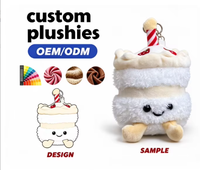 Porte-clés en peluche doux en forme de gâteau à la crème, pendentif rembourré pour accessoire de sac à dos, porte-clés en peluche personnalisé