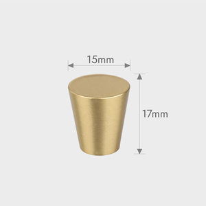 <span class=keywords><strong>Bouton</strong></span> de tiroir en laiton en forme de cône tirer poli OEM quincaillerie de meubles boutons poignée pour armoires de cuisine commodes porte - Product Image 5