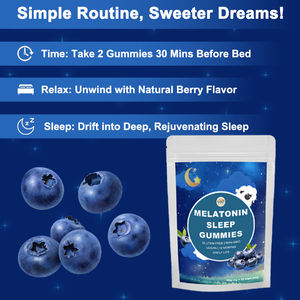 Gommes de sommeil à la mélatonine traditionnelles naturelles saveur thé soulagement du stress aide au sommeil pour améliorer l'humeur et la qualité du sommeil - Product Image 6