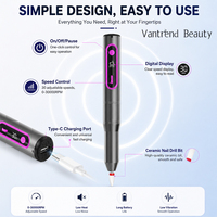 Vantrend Beauty 30000RPM Équipement pour ongles, Ponceuse à ongles, Kit de manucure et pédicure, Lime électrique pour le retrait de gel acrylique, Ensemble d'outils