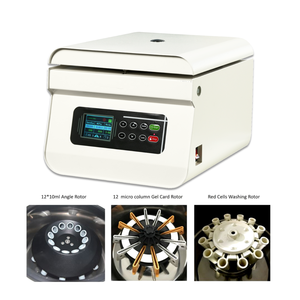 Centrifugeuse 4000 tr/min 12 cartes de gel Rotor de lavage des globules rouges Sérologie du groupe sanguin Machine centrifuge à <span class=keywords><strong>test</strong></span> normal - Product Image 4