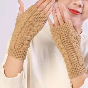 I-0058 Wholesale Latest Design Custom Fashion Winter Women Acrylic <b>Wool</b> Knit <b>Gloves</b> Warm <b>Glove</b> Winter - Product Image 1