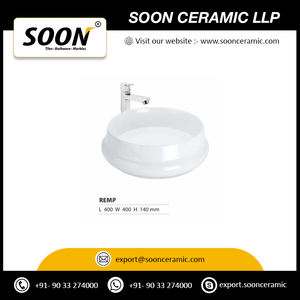 Lavabo de cerámica de alta calidad, lavabo de un solo orificio para el hogar y la Oficina, fregadero de lavado a mano para exportación - Product Image 5