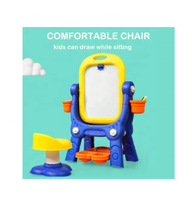 Tavolo da Disegno per Bambini con Sedia - Cavalletto Artistico Multifunzionale in ABS, Giocattolo Educativo per lo Schizzo per Bambini - Product Image 6
