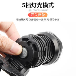 Linterna frontal telescópica P70 con zoom, luz LED recargable de 3600 mAh para pesca nocturna y uso en exteriores - Product Image 3