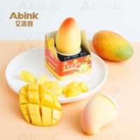 Abink Happy Mango Ice Cream Rafraîchissant Formes 3D de fruits et de chocolat Vente en gros Saveur originale avec ajout de lait Boîte à bâtonnets