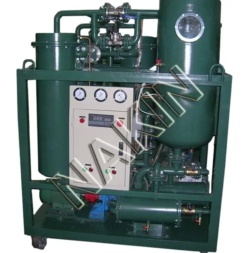 TY Vacuum lubricant oil purifier / hydraulic oil recycling machine plant