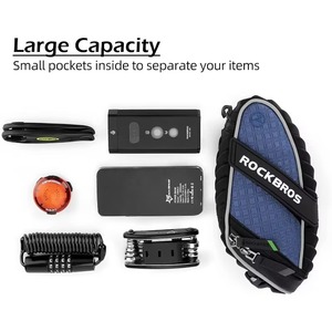 Échantillon Gratuit – Sacoche de Selle Multifonctionnelle Pliable et Étanche pour Vélo de Montagne, Grande Capacité, pour Siège Arrière ou Porte-Bagages - Product Image 3