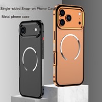 Coque de protection électroplaquée en métal aluminium pour iPhone 17 Pro Max avec protection d'objectif – Accessoire mobile pour dropshipping