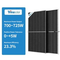 Fabricant chinois Trina Solar, panneaux photovoltaïques PV de type N Topcon de 700W, 710W, 715W, 720W, 725W avec garantie de 30 ans