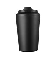 Thermos à café moderne en acier inoxydable 304 avec couvercle à rabat anti-fuite, 12 oz, design personnalisé, isolation thermique de 6 à 12 heures