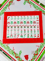 Tuiles de Mahjong Thème Noël, Ensemble de Tuiles de Mahjong de Noël, Tuiles de Mahjong Thème Noël Américain, Tuiles de Mahjong Père Noël