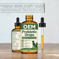 Supplément digestif pour animaux de compagnie en gros : Gouttes probiotiques et liquide enzymatique prébiotique pour l'équilibre intestinal et l'immunité des chiens et des chats – Service OEM