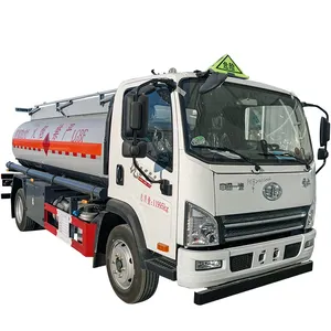تارك ناقل الوقود FAW 8 طن شاحنة صغيرة توصيل النفط شاحنة التوصيل للبيع
