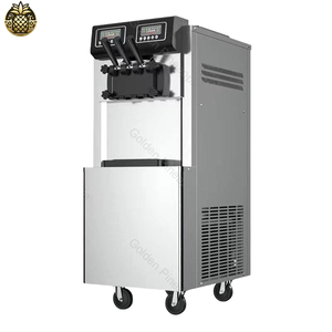 Machine à crème glacée professionnelle commerciale haute production, gelato et glace molle, 3 saveurs, sur pied, en acier inoxydable, 220V, garantie 1 an - Product Image 1