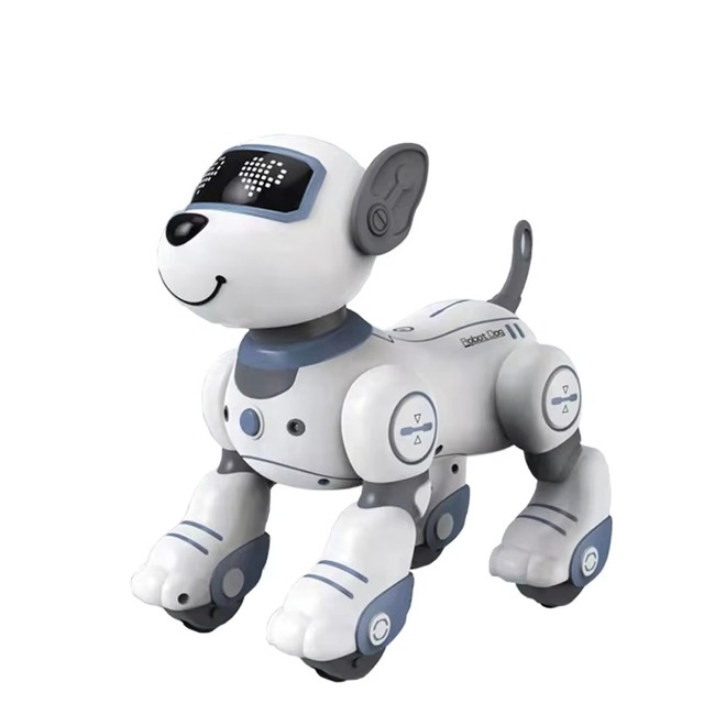 Electric RC Robot Dog Toy for Kids 3-12 Interactive Touch & Follow Me Functions Dancing Birthday Gift
