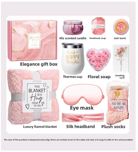 <span class=keywords><strong>2025</strong></span>热销粉色蛋杯化妆包眼膜精致香薰浴盒跨界礼品套装 - Product Image 6