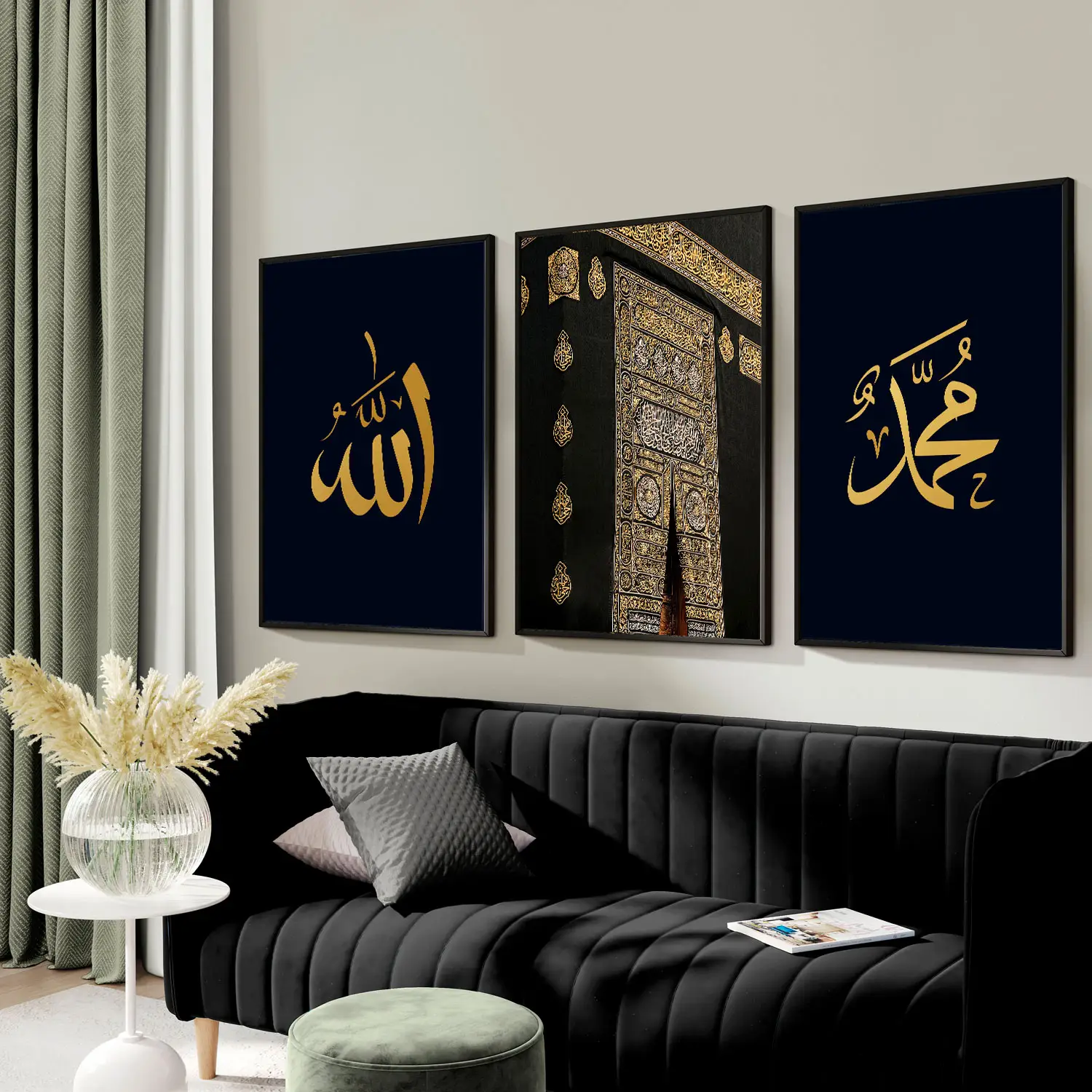 Woonkamer Slaapkamer Decor Poster Abstracte Minimalistische Print Koran Symbool Canvas Schilderij Nordic Wall Foto Islamitische Kunst Kalligrafie