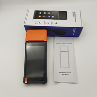 Terminal de point de vente mobile multifonction portable intelligent à écran tactile de 5,5 pouces, prend en charge l'impression de reçus et de factures