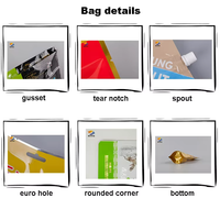 Sachet rétractable personnalisé en aluminium Mylar de qualité alimentaire, résistant à 121 degrés, scellé sur trois côtés, pour sushi et nouilles