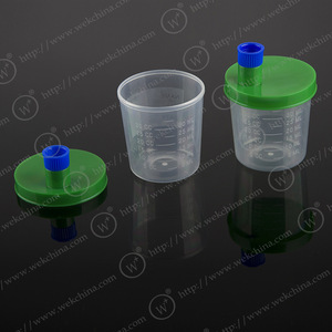 Vaso para orina desechable de 30 ml con tapa de rosca W405, 40 ml con boquilla W406, para recolección de muestras médicas - Product Image 2