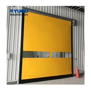 Warehouse Hygienic Flexible Clean Rooms Roll Up High-Speed Self Repairing Quick Rapid Door For Pharmaceutical Industry