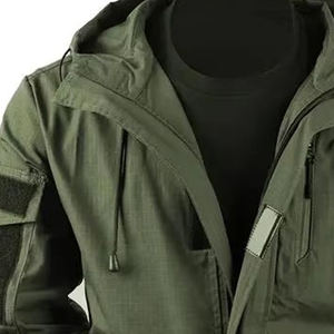 Veste coupe-vent matelassée réversible en polyester-coton fin, imperméable, avec impression en relief sur toile, pour le sport, la pêche et la moto - Product Image 4