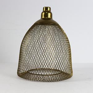 Bán Buôn Trang Trí Hiện Đại Dây Kim Loại Lưới Vàng Lồng Chụp Đèn Cho Mặt Dây Treo Ánh Sáng - Product Image 3