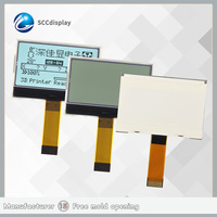 Layar LCD Grosir 12864 SJXD12864-1986 Ukuran Kecil Layar Dot Matrix Grafis Highlight Modul Layar COG Lampu Latar Putih