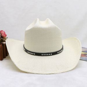 Sun Protection Sombreros Paper Beach <b>Hat</b> Wholesale Wide Brim Western Style <b>Straw</b> Cowboy <b>Hats</b> for Men Adult - Product Image 3