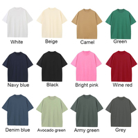 T-shirt en coton 100% surdimensionné en gros, t-shirt vierge pour homme, t-shirt lourd, impression personnalisée, t-shirts pour homme