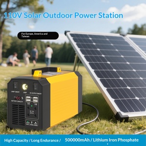 <span class=keywords><strong>Panneau</strong></span> <span class=keywords><strong>solaire</strong></span> 100W, alimentation extérieure 300W, batterie portable 100000mAh grande capacité pour camping-cars, camping, maison, énergie d'urgence - Product Image 5