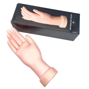 Holder Movable Prosthetic Diy Mannequin Tips Plastic Display Soft Tool Model Hand Finger Training Nail Silicone Practice Art