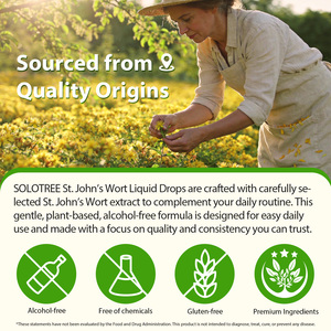 SOLOTREE Suplemento 100% Natural, Extracto <span class=keywords><strong>de</strong></span> Hierba <span class=keywords><strong>de</strong></span> <span class=keywords><strong>San</strong></span> <span class=keywords><strong>Juan</strong></span> en Gotas Líquidas, Mantiene la Claridad Mental, Gotas Líquidas <span class=keywords><strong>de</strong></span> <span class=keywords><strong>San</strong></span> <span class=keywords><strong>Juan</strong></span> - Product Image 4