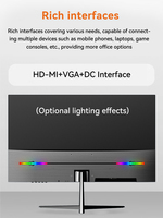 Monitor Komputer Desktop Layar Lebar LCD LED OEM Baru 21.5" 1K 2K 4K 75Hz 165Hz 240Hz RGB HDR Murah untuk Rumah, Kantor, dan Gaming