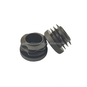 Tapón de extremo de tubo de plástico reforzado al por mayor de fábrica, tapa de inserción redonda y cuadrada de PE para tubo de acero, protector de patas de muebles - Product Image 1