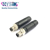 Conector de Panel Blindado IP67 con Cable, Resistente al Agua, M8, 3 Pines, 4 Pines, para Sensor Industrial