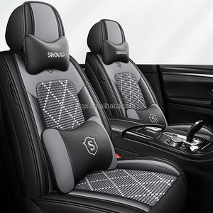 Coprisedili Auto in Seta Ghiaccio Facili da Installare, Set Completo Universale per 5 Posti, Compatibili con Subaru Forester Crosstrek Outback <span class=keywords><strong>Impreza</strong></span>, Antigraffio - Product Image 3